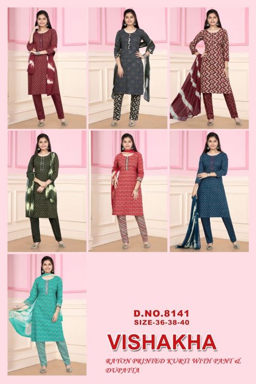 Vishakha 8141 Readymade Salwar Suit Catalog